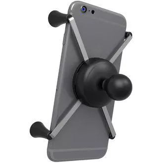 RAM Mounts X-Grip univerzális tartó nagyméretű telefonokhoz, 1"-os gömbcsappal, RAM-HOL-UN10BU