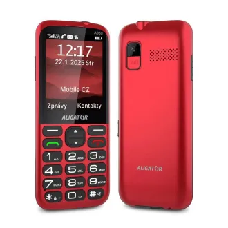 ALIGATOR A930 GPS Senior piros  st.nab. - Felbontott