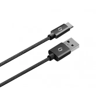 ALIGATOR intelligens autós töltő 3.4A, 2xUSB, intelligens IC, fekete, USB-C kábellel