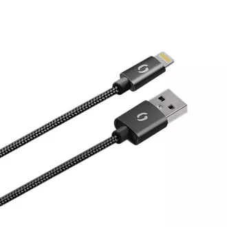 ALIGATOR 3.4A intelligens hálózati töltő, 2xUSB, intelligens IC, fekete, kábel iPhone/iPad 2A