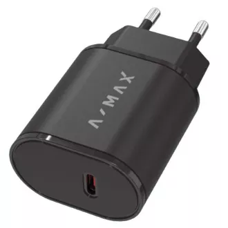 Aligator A-MAX PD 20W USB-C fekete hálózati töltő
