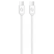 ALIGATOR Adatkábel POWER 3A, USB-C/USB-C, fehér