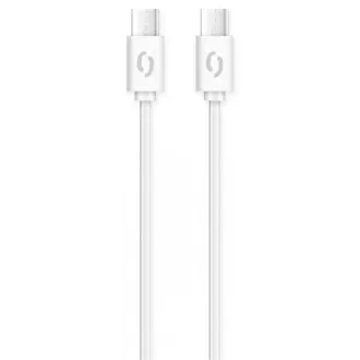 ALIGATOR Adatkábel POWER 3A, USB-C/USB-C, fehér