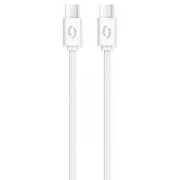 ALIGATOR Adatkábel POWER 3A, USB-C/USB-C, fehér