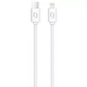 ALIGATOR adatkábel POWER 3A, USB-C/világítás fehér