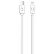ALIGATOR adatkábel POWER 3A, USB-C/világítás fehér