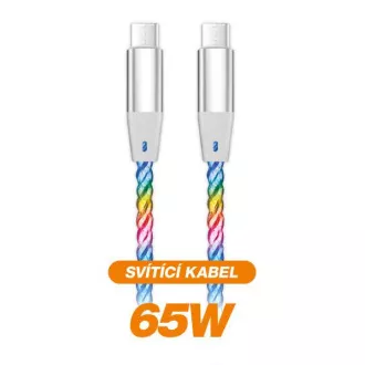 ALIGATOR Adatkábel LIGHT 3A, 65W USB-C/USB-C 0,5m