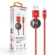 ALIGATOR PREMIUM Adatkábel 2A, Lightning piros