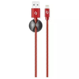 ALIGATOR PREMIUM Adatkábel 2A, Lightning piros