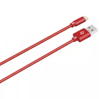 ALIGATOR PREMIUM Adatkábel 2A, Lightning piros