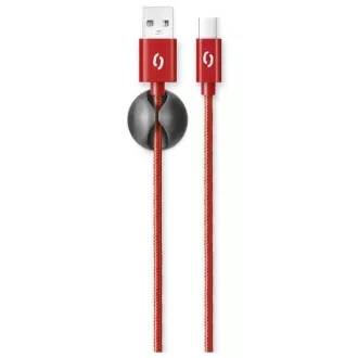 ALIGATOR PREMIUM Adatkábel 2A, USB-C piros