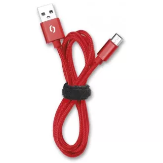 ALIGATOR PREMIUM Adatkábel 2A, USB-C piros