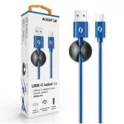 ALIGATOR PREMIUM Adatkábel 2A, USB-C kék