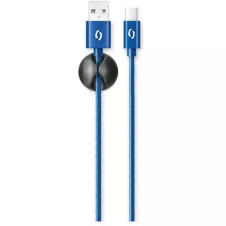 ALIGATOR PREMIUM Adatkábel 2A, USB-C kék