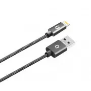 ALIGATOR PREMIUM 2A kábel, Lightning 2m, fekete