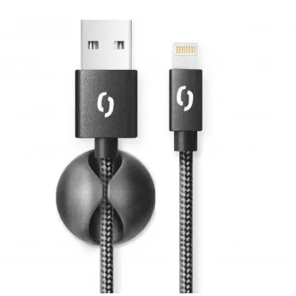 ALIGATOR PREMIUM 2A kábel, Lightning 2m, fekete