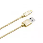 ALIGATOR PREMIUM 2A kábel, Lightning 2m, arany színű