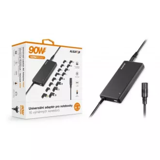 Univerzális laptop adapter 16 cserélhető csatlakozóval és USB-vel, 90W