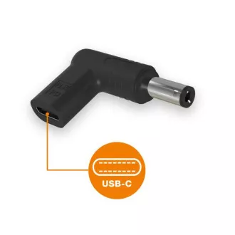 Aligator USB-C hálózati adapter 5,5 x 2,1 mm Acer/Compaq/HP/Fujitsu/Toshiba laptopokhoz