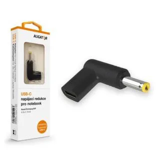 Alligátor USB-C hálózati adapter 4.8*1.7mm Asus/Compaq/HP laptopokhoz Alligátor USB-C hálózati adapter 4.8*1.7mm Asus/Compaq/HP laptopokhoz