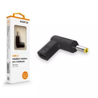 Alligator USB-C hálózati adapter 4,0 x 1,7 mm-es HP/Lenovo laptopokhoz