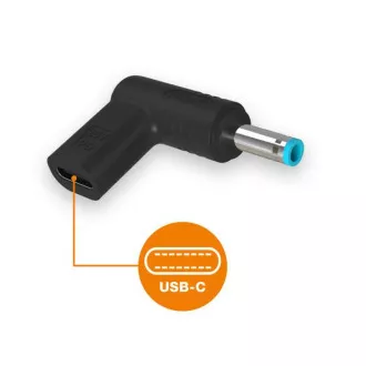 Alligátor USB-C hálózati adapter 4.5*3.0mm HP notebookokhoz
