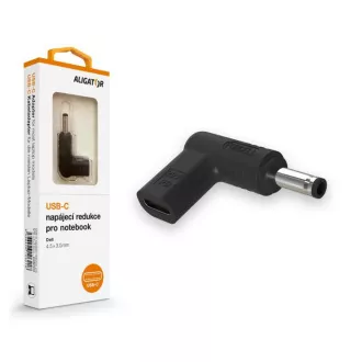 Alligator USB-C hálózati adapter 4,5 x 3,0 mm-es Dell laptopokhoz Alligator USB-C hálózati adapter 4,5 x 3,0 mm-es Dell laptopokhoz