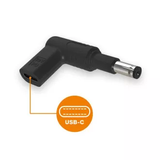 Alligator USB-C hálózati adapter 4,8 x 1,7 mm (hosszabbított) Asus/Compaq/HP laptopokhoz