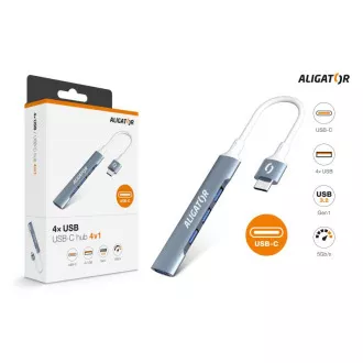 Alligátor Hub USB-C / 4x USB