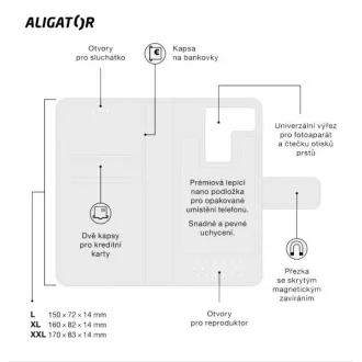 ALIGATOR táska UNIVERSE, méret XL(160*81) rózsaszín-arany