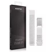 Csere fém szíj Alligator Watch Lady 16mm-es órához, ezüst színű