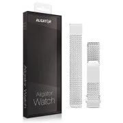 Csere fém szíj Alligator Watch Lady 16mm-es órához, ezüst színű