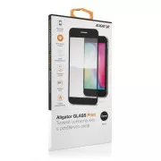 Alligátor Védő edzett üveg GLASS PRINT, iPhone 14 Pro, fekete, teljes képernyő ragasztás
