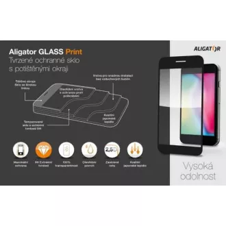 Alligátor védő edzett üveg GLASS PRINT, Xiaomi Redmi A2, fekete, teljes képernyő ragasztás Alligátor védő edzett üveg GLASS PRINT, Xiaomi Redmi A2, fekete, teljes képernyő ragasztás