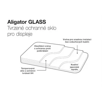 Aligator edzett üveg GLASS Aligator RX850