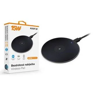 ALIGATOR vezeték nélküli töltő Alligator Pad 15W fekete ALIGATOR vezeték nélküli töltő Alligator Pad 15W fekete
