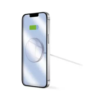 ALIGATOR vezeték nélküli töltő ALIGATOR Mag-Pad, MagSafe-hoz, 15W, fehér