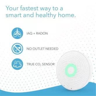 AirThings Wave plus - levegőminőség, radon, páratartalom, hőmérséklet, VOC, CO2 és nyomás érzékelő AirThings Wave plus - levegőminőség, radon, páratartalom, hőmérséklet, VOC, CO2 és nyomás érzékelő