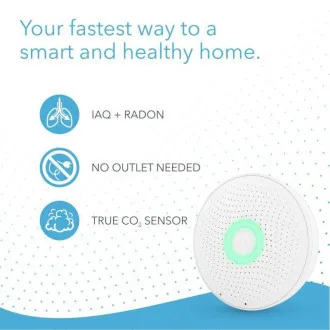 AirThings Wave plus - levegőminőség, radon, páratartalom, hőmérséklet, VOC, CO2 és nyomás érzékelő AirThings Wave plus - levegőminőség, radon, páratartalom, hőmérséklet, VOC, CO2 és nyomás érzékelő