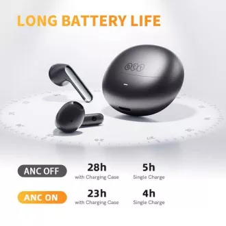 QCY - HT10 PRO  AilyBuds, ANC fejhallgató, fekete színű
