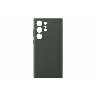 Samsung Bőr hátlap Samsung Galaxy S23 Ultra Green számára