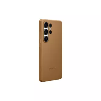 Samsung Vegán bőr védőburkolat Galaxy S25 Ultra Brown számára