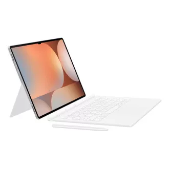 Samsung védőburkolat billentyűzettel és érintőpaddal a Tab S10 Ultra/S9 Ultra fehér színű készülékhez