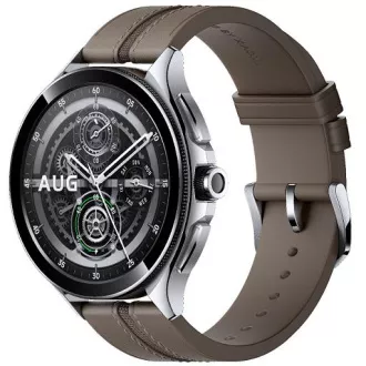 Xiaomi Watch 2 Pro 4G LTE/46mm/ezüst/elegáns szíj/barna