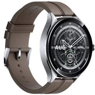 Xiaomi Watch 2 Pro 4G LTE/46mm/ezüst/elegáns szíj/barna - Használt