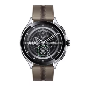 Xiaomi Watch 2 Pro 4G LTE/46mm/ezüst/elegáns szíj/barna