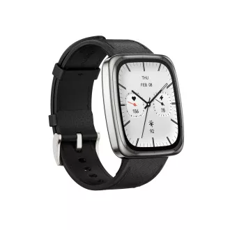 Amazfit Active 2 négyzet alakú/elegáns szíj/fekete