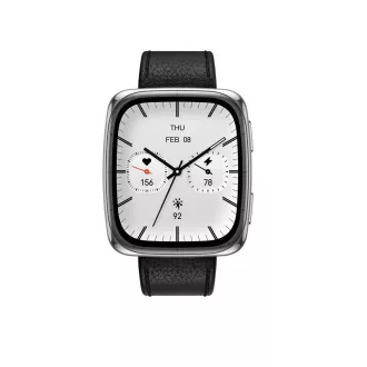 Amazfit Active 2 négyzet alakú/elegáns szíj/fekete