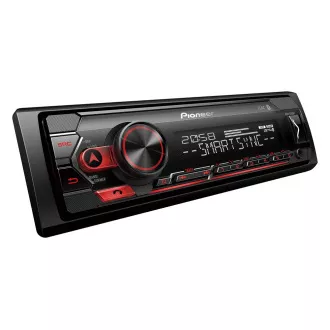 Pioneer MVH-S320BT autórádió USB-vel és Bluetooth-szal, piros