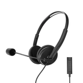 Energy Sistem Headset Office 2 , kommunikációs headset mikrofonnal, hangerőszabályzóval és némítással